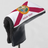Florida Flag gepersonaliseerde putter Golfheadcover (3/4 voorkant)