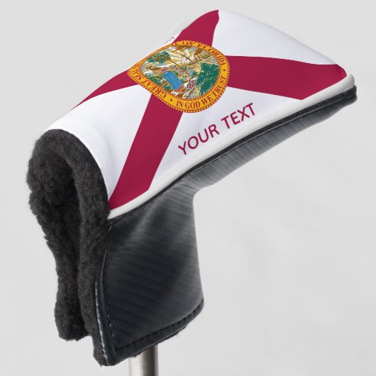 Florida Flag gepersonaliseerde putter Golfheadcover (3/4 voorkant)