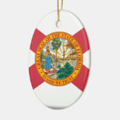 Florida Flag Keramisch Ornament (Links)