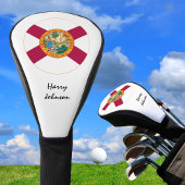 Florida Flag & Monogrammed Golf Clubs Hoesje Golfheadcover