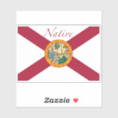 Florida Flag Native Sticker (Vel)