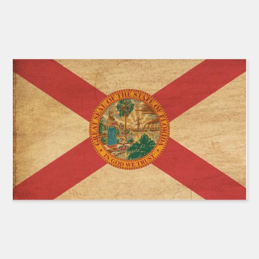 Florida Flag Rechthoekige Sticker (Voorkant)