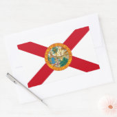 Florida Flag Rechthoekige Sticker (Envelop)
