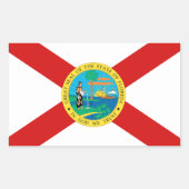 Florida Flag Rechthoekige Sticker (Voorkant)