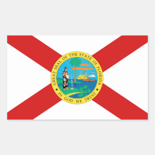 Florida Flag Rechthoekige Sticker