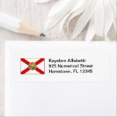 Florida Flag Return Adres Label (Insitu)