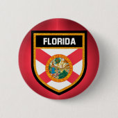 Florida Flag Ronde Button 5,7 Cm (Voorkant)