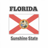 Florida Flag Sticker (Voorkant)