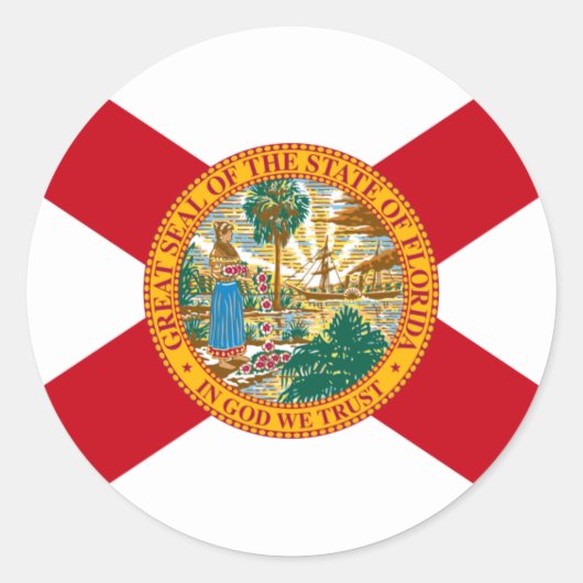 Florida Flag Sticker (Voorkant)