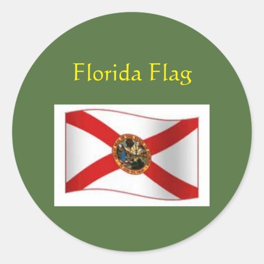 Florida Flag Sticker (Voorkant)