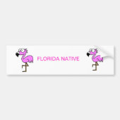 Florida Flamingo Bumpersticker (Voorkant)