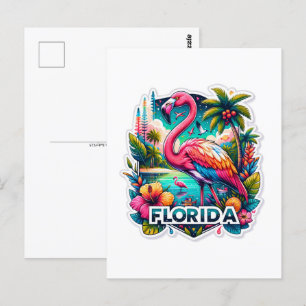 Florida, Flamingo, Postcrossing Briefkaart