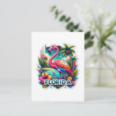 Florida, Flamingo, Postcrossing Briefkaart (Staand voorkant)