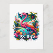 Florida, Flamingo, Postcrossing Briefkaart (Voorkant)