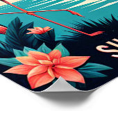  Florida Flamingo Travel Poster (Hoek)