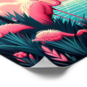  Florida Flamingo Travel Poster (Hoek)