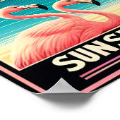  Florida Flamingo Travel Poster (Hoek)