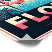 Florida Flamingo Travel Poster (Hoek)