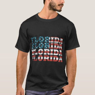 Florida Florida Amerikaanse vlag T-shirt