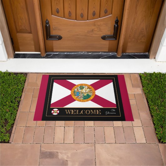 Florida & Florida Flag house mat/sport USA Deurmat (Buiten)