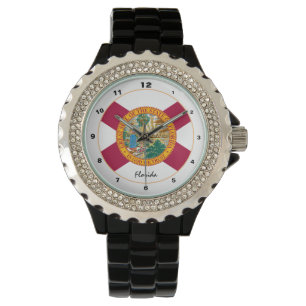 Florida & Florida Flag trendy mode /design USA Horloge