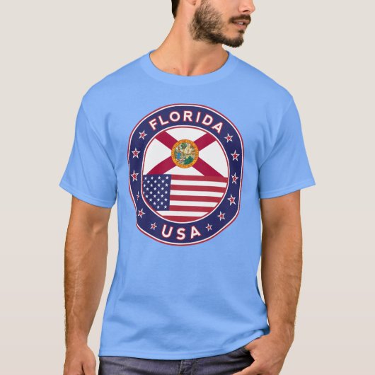 Florida, Florida t-shirt, blue T-shirt (Voorkant)