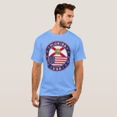 Florida, Florida t-shirt, blue T-shirt (Voorkant volledig)