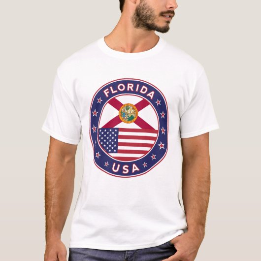 Florida, Florida t-shirt, Florida sticker T-shirt (Voorkant)