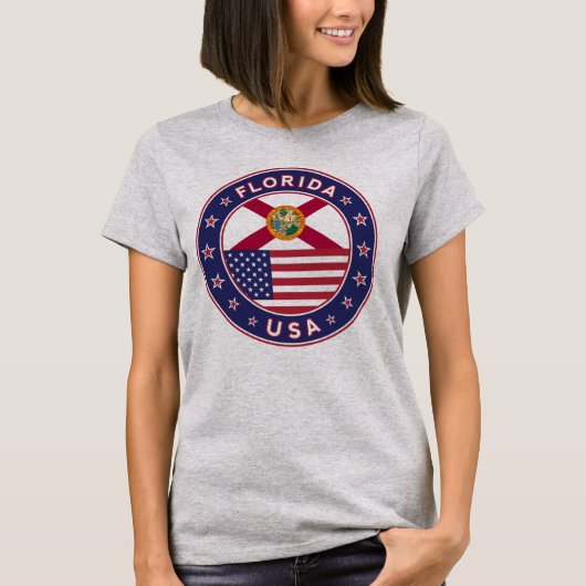 Florida, Florida t-shirt, Florida sticker, T-shirt (Voorkant)