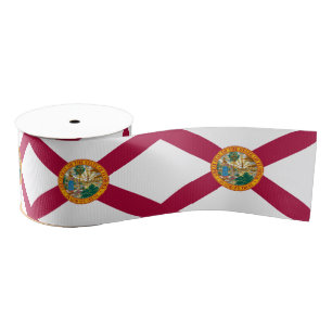 Florida & Florida vlag, verjaardagsfeest/sport Grosgrain Lint