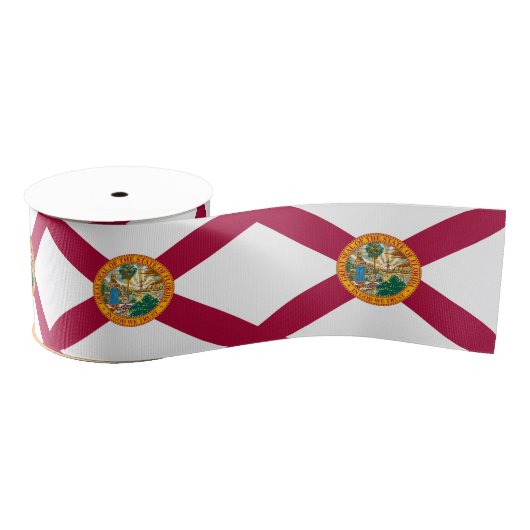 Florida & Florida vlag, verjaardagsfeest/sport Grosgrain Lint (Spoel)