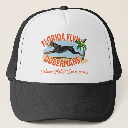 Florida Flying Dobermans Black Trucker Pet (Voorkant)