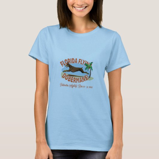 Florida Flying Dobermans, Red T-shirt (Voorkant)