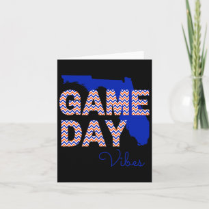 Florida Football Game Day Vibes Herfst Tailgate Kaart