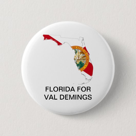 FLORIDA for VAL DEMINGS SENATE 2022 Button (Voorkant)