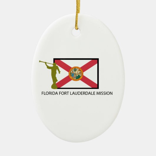 FLORIDA FORT LAUDERDALE MISSIE LDS CTR KERAMISCH ORNAMENT (Voorkant)