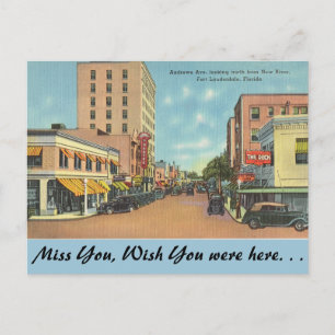 Florida, Ft. Lauderdale, Andrews Ave. Briefkaart