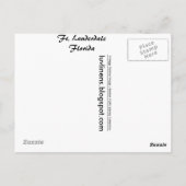 Florida, Ft. Lauderdale Beach Briefkaart (Achterkant)