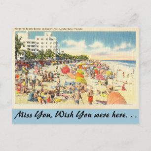 Florida, Ft. Lauderdale Beach Briefkaart