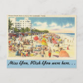 Florida, Ft. Lauderdale Beach Briefkaart (Voorkant)