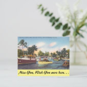 Florida, Ft. Lauderdale, Boating Downtown Briefkaart (Staand voorkant)