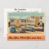 Florida, Ft. Lauderdale, Martindale, departementen Briefkaart (Voorkant / Achterkant)