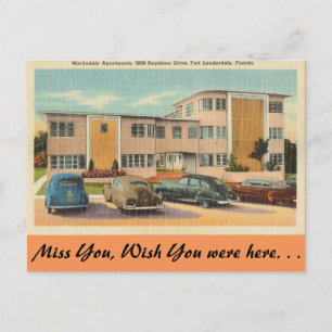 Florida, Ft. Lauderdale, Martindale, departementen Briefkaart