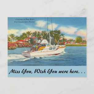 Florida, Ft. Lauderdale, New River Briefkaart