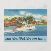 Florida, Ft. Lauderdale, New River Briefkaart (Voorkant)