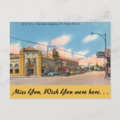 Florida, Ft. Pierce, de Dixie Highway Briefkaart (Voorkant)