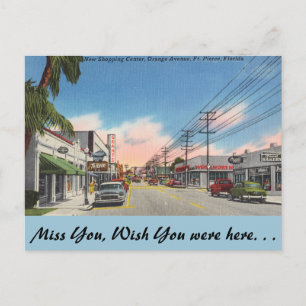 Florida, Ft. Pierce, Oranje Avenue Briefkaart