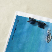 Florida Fun Map Beach Towel Strandlaken (In situ)
