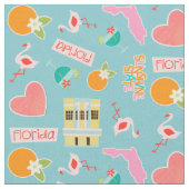 Florida Fun Pattern Stof (Close Up)