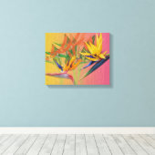 Florida Funkie Vogels van het Paradijs Canvas Afdruk (Insitu (Houten vloer))